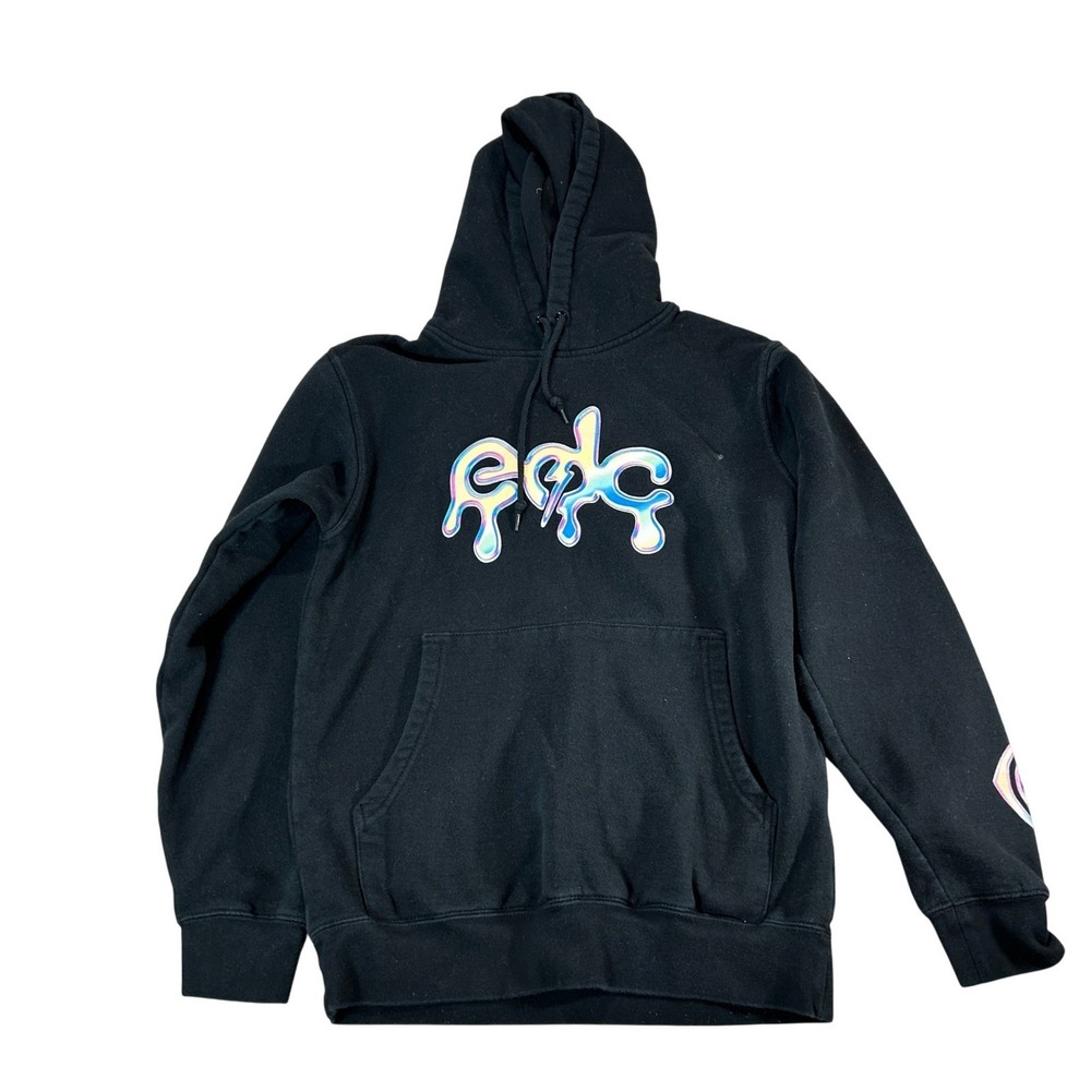 Insomniac EDC Under The Electric Sky Black Hoodie Small Rave Festival Wear